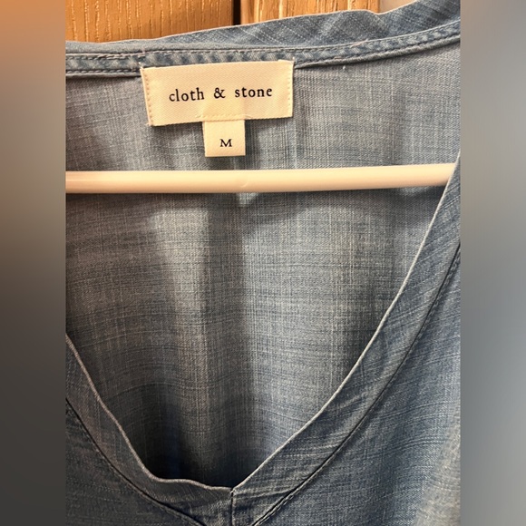 Cloth & Stone Anthropologie Medium 100% Lyocell dress smocked back - Picture 13 of 15